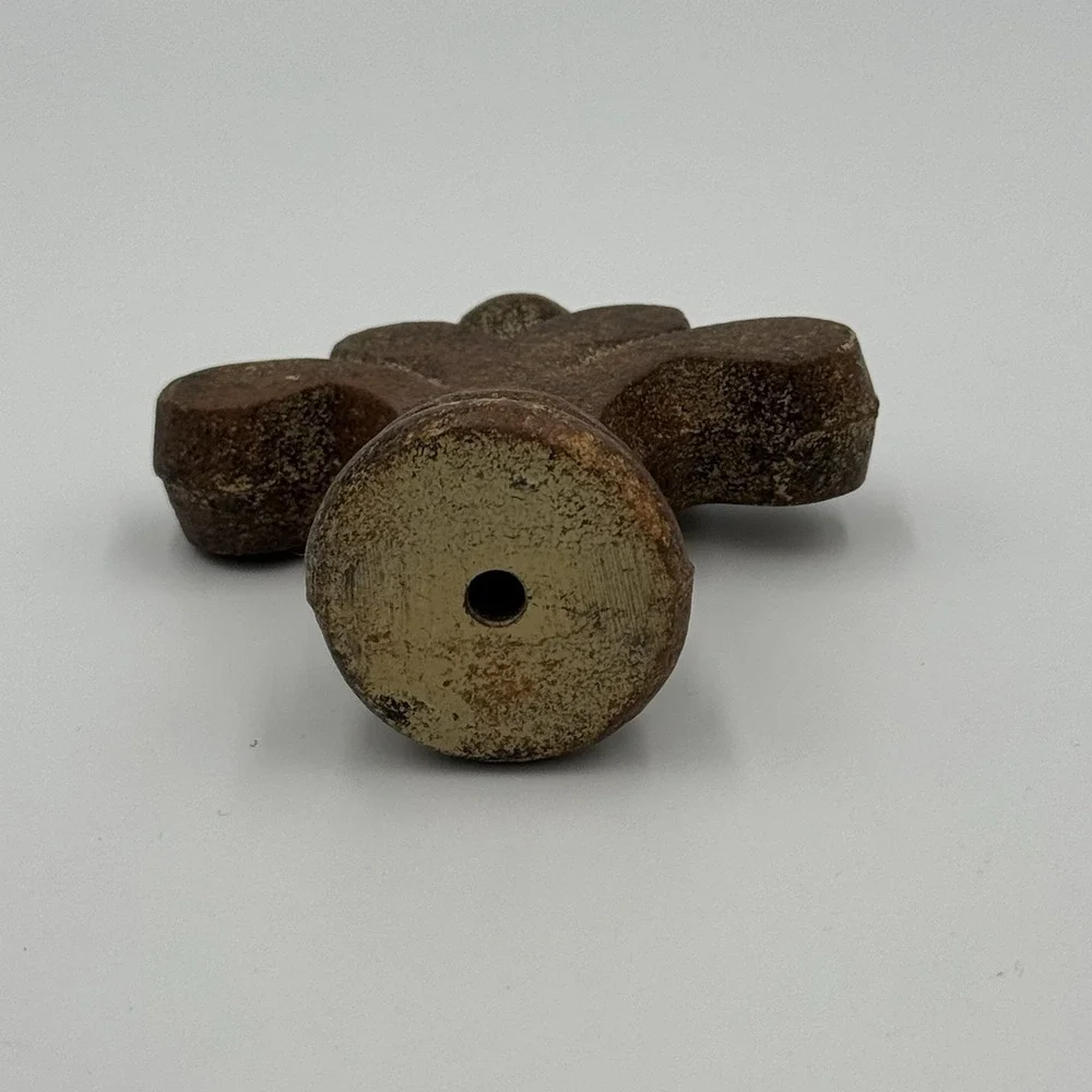 Brown Metal Finial, Cast Iron Finial, Ornamental